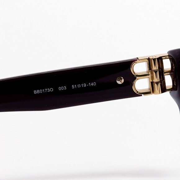 NEW BALENCIAGA EYEGLASSES BB0173O 003 ROUND VIOLET WOMEN EYEWEAR BALENCIAGA - Picture 8 of 10